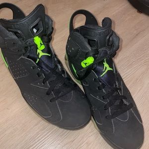Jordan 6 Black & Green Mens Size 8